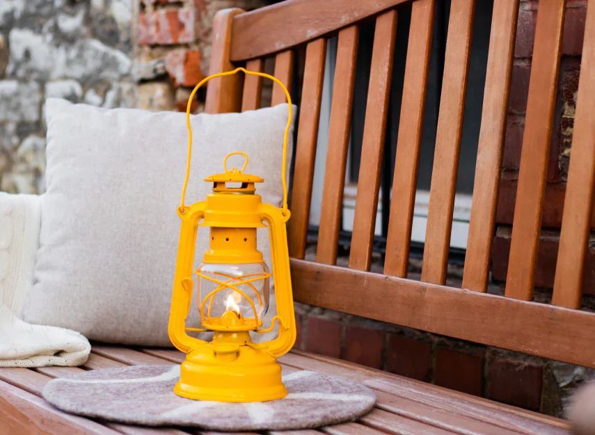Feuerhand Hurricane Lantern Baby Special 276 - Signal Yellow - Image 3