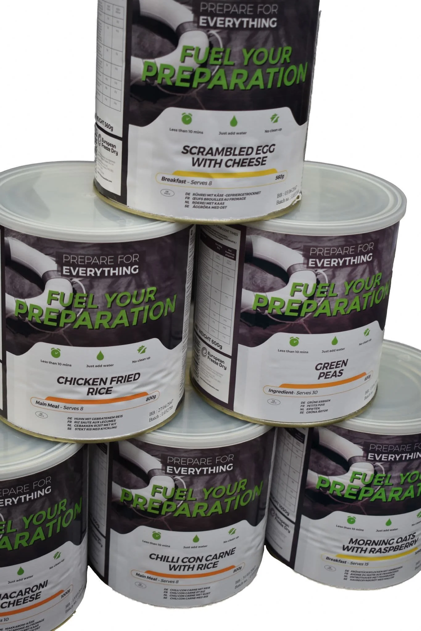Fuel Your Preparation 1 Month Freeze Dried Ration Meal Kit - 79 Servings - Image 2