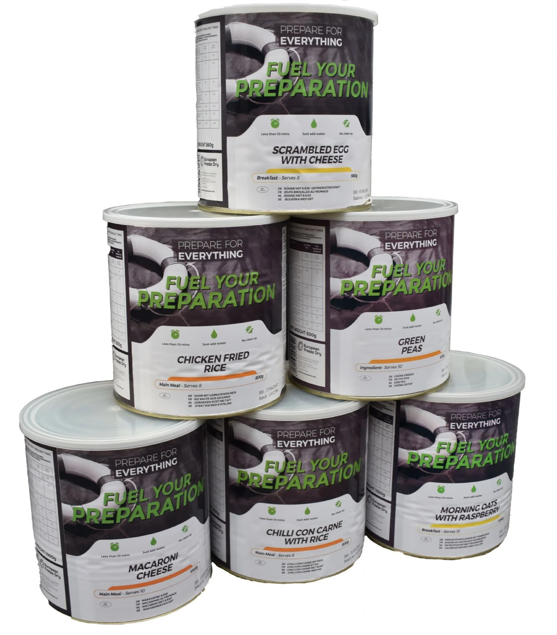 Fuel Your Preparation 1 Month Freeze Dried Ration Meal Kit - 79 Servings - Image 3