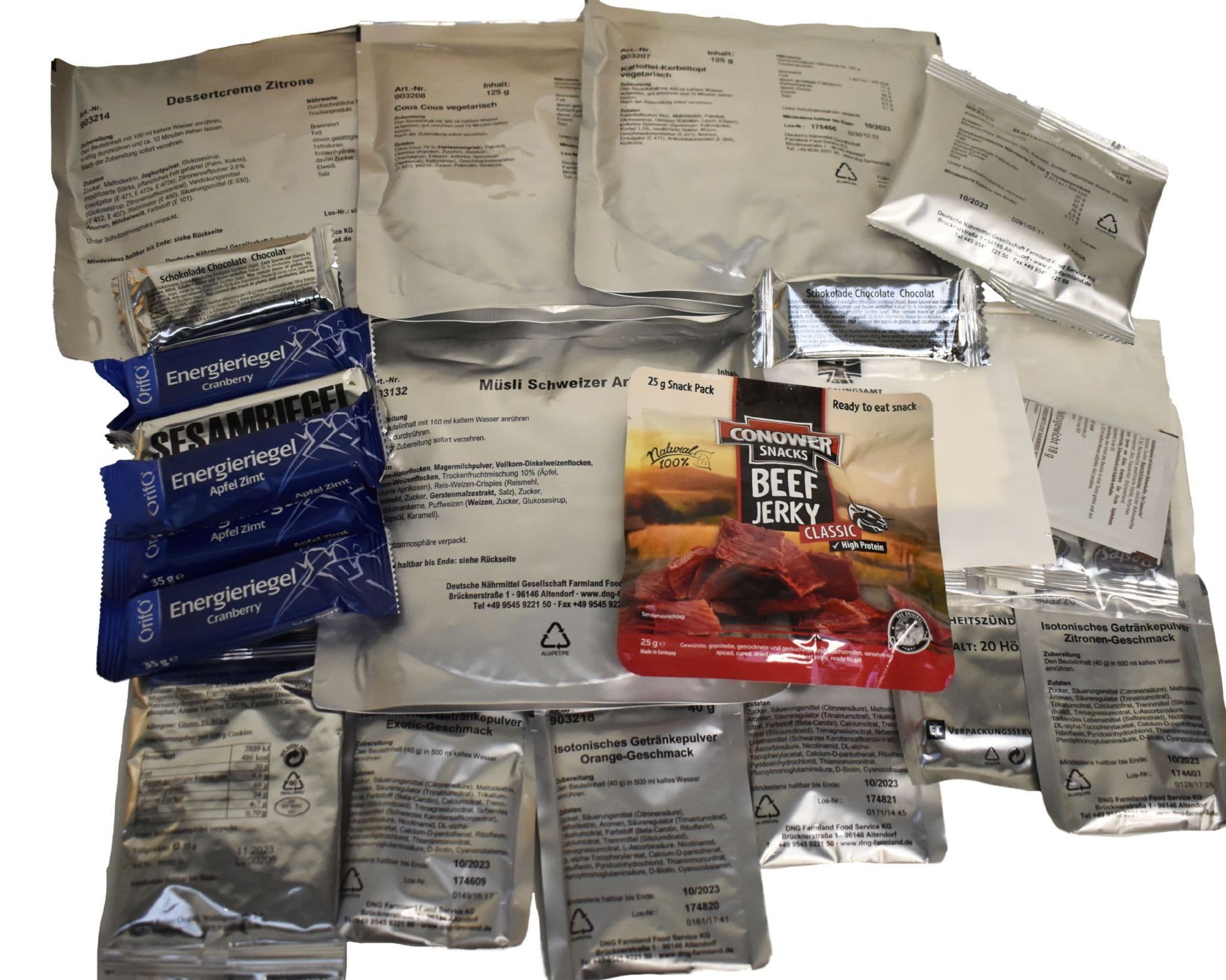 German Military ICR Einmannpackung EPA MRE 24hr Ration Pack - Random Menu - Image 3