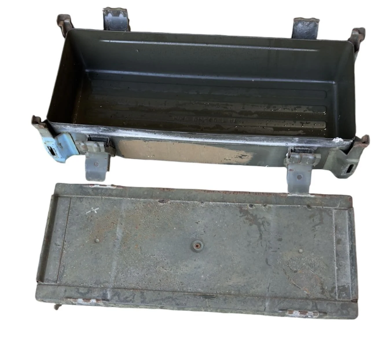 German Military Large Flat Stacking DM40027 Ammo Box - Image 4