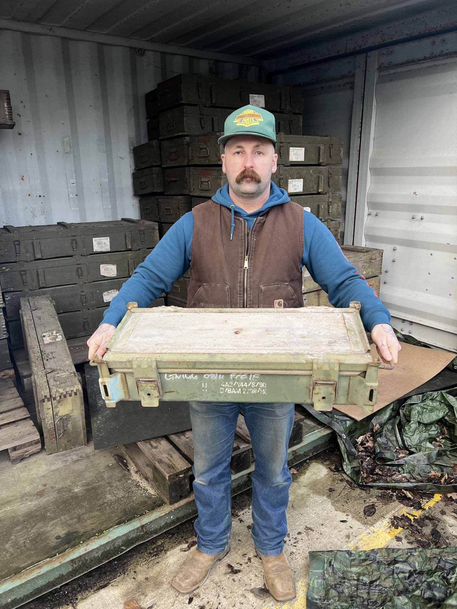 German Military Large Flat Stacking DM40027 Ammo Box - Image 7