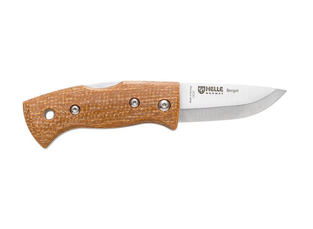 Helle Berget Folding Lock Knife - Beige Canvas - Image 3