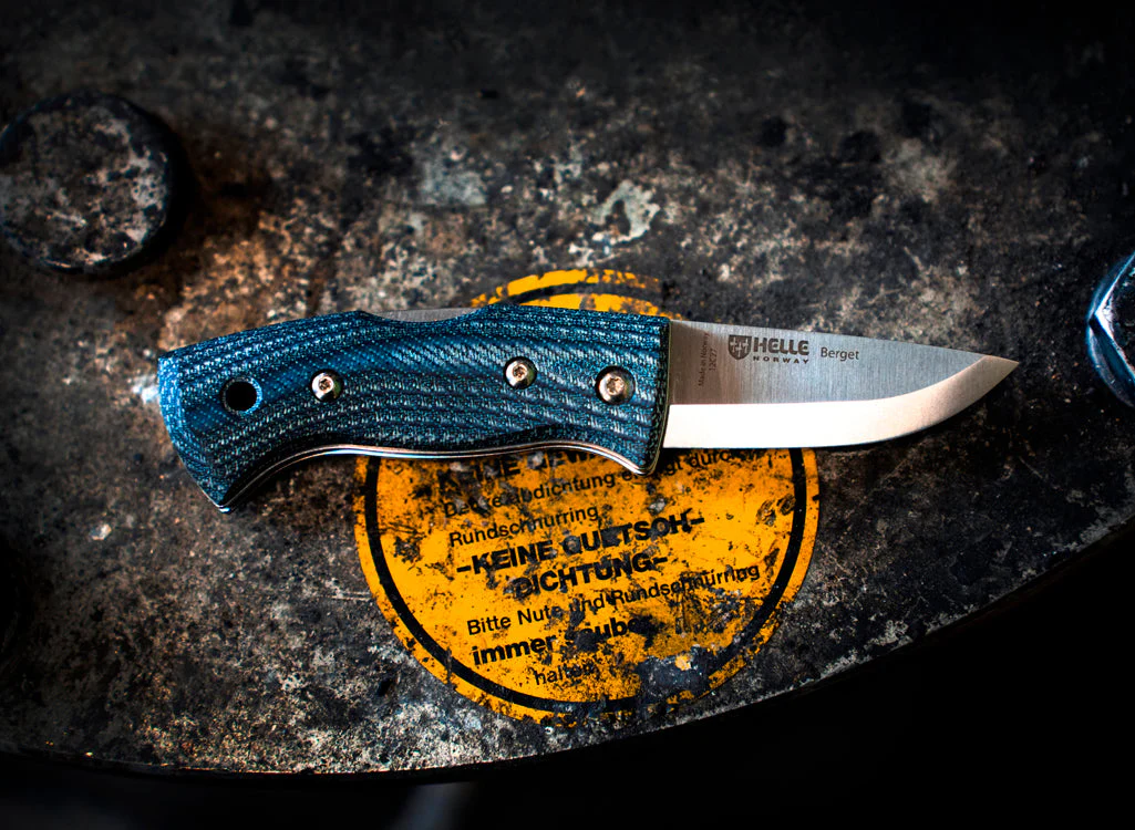 Helle Berget Folding Lock Knife - Denim - Image 7