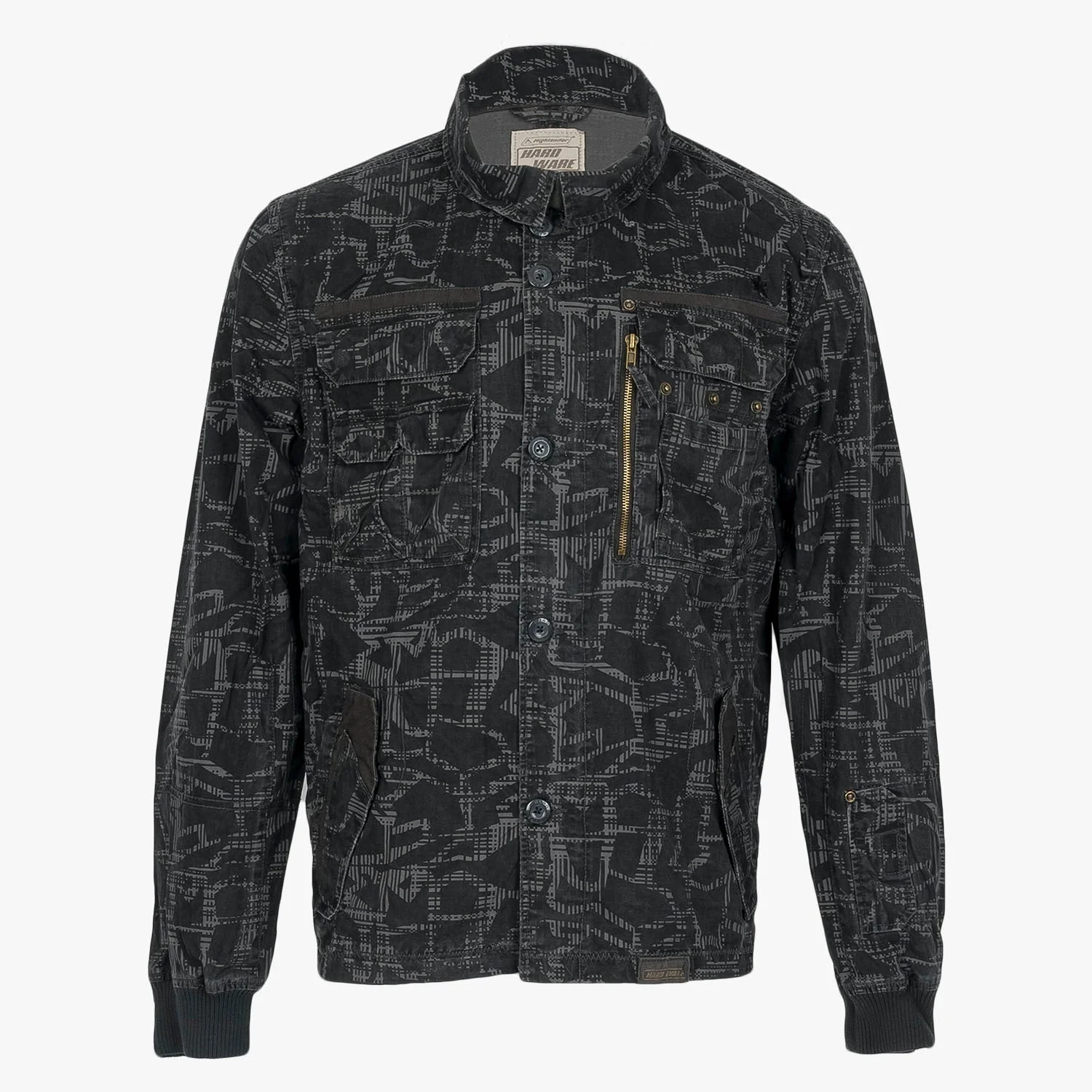 Highlander Michigan Cotton Jacket, Charcoal/Black