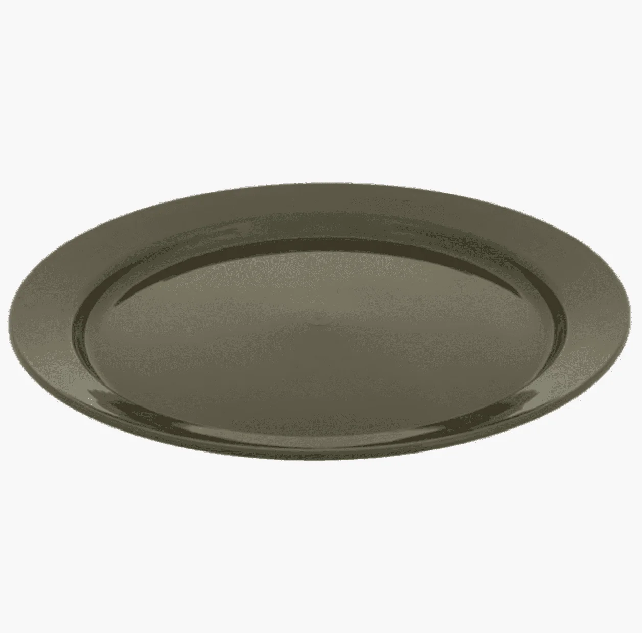 Highlander Olive Green Flat Plate - 24cm