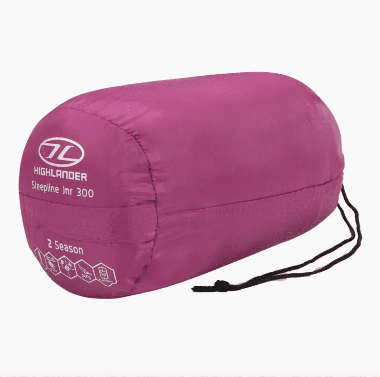 Highlander Sleepline Junior Kids Mummy Sleeping Bag - Pink - Image 4