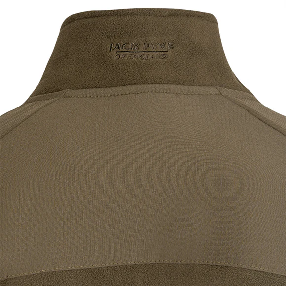 Jack Pyke Bleasdale Half Zip Fleece Top - Dark Olive - Image 4