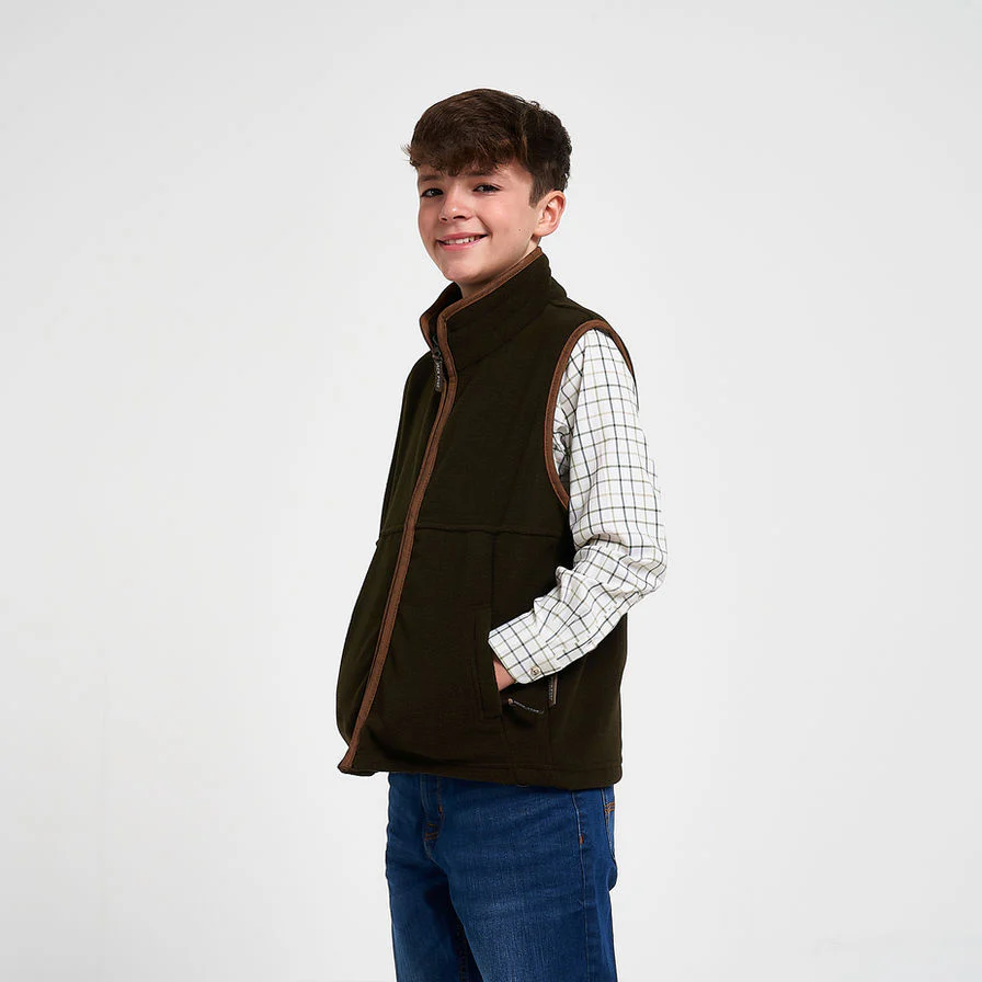 Jack Pyke Junior Countryman Gilet - Dark Olive - Image 3