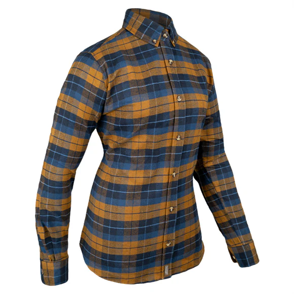 Jack Pyke Ladies Bleasdale Heavy Flannel Shirt - Navy - Image 2