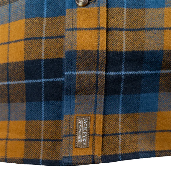 Jack Pyke Ladies Bleasdale Heavy Flannel Shirt - Navy - Image 5
