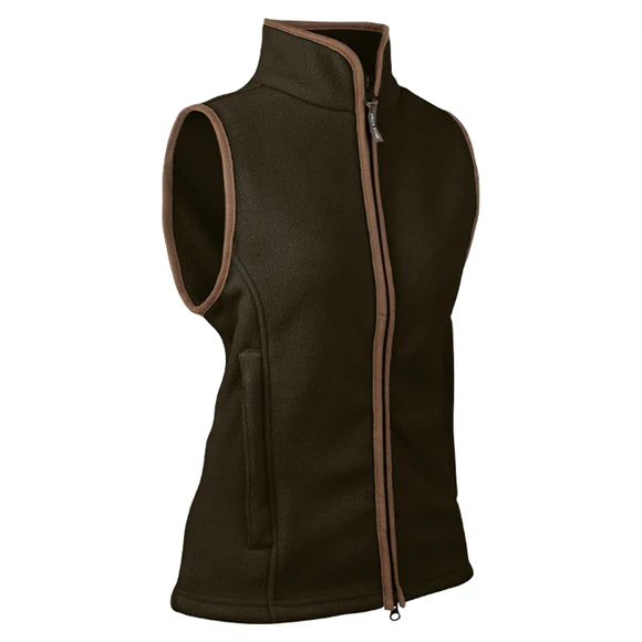 Jack Pyke Ladies Countryman Fleece Gilet - Dark Olive - Image 2