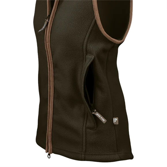 Jack Pyke Ladies Countryman Fleece Gilet - Dark Olive - Image 5