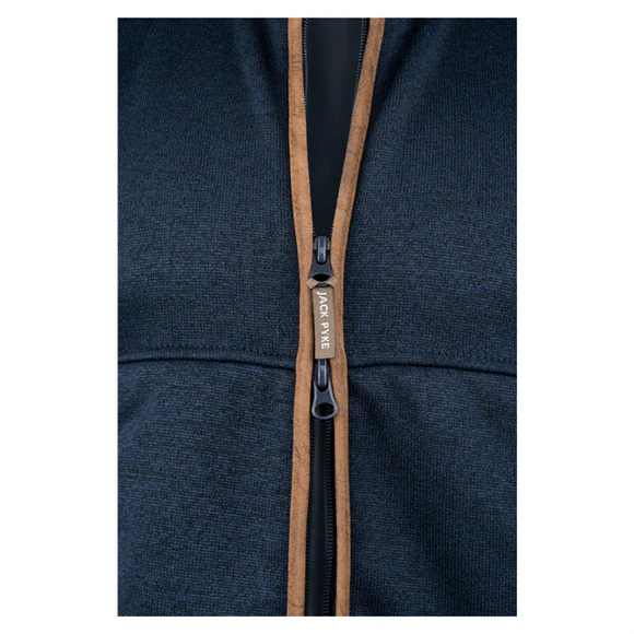 Jack Pyke Melange Fleece Gilet - Navy Fleck - Image 5