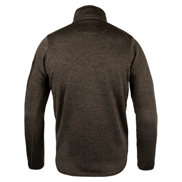 Jack Pyke Melange Quarter Zip Fleece - Brown Fleck - Image 3
