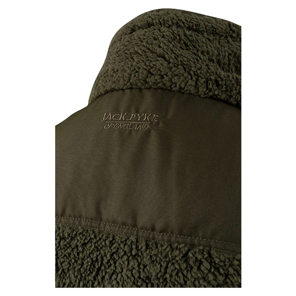 Jack Pyke Sherpa Fleece Gilet - Dark Olive - Image 4