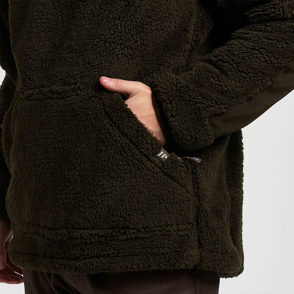 Jack Pyke Sherpa Fleece Hoodie Gen 2 - Dark Olive - Image 11