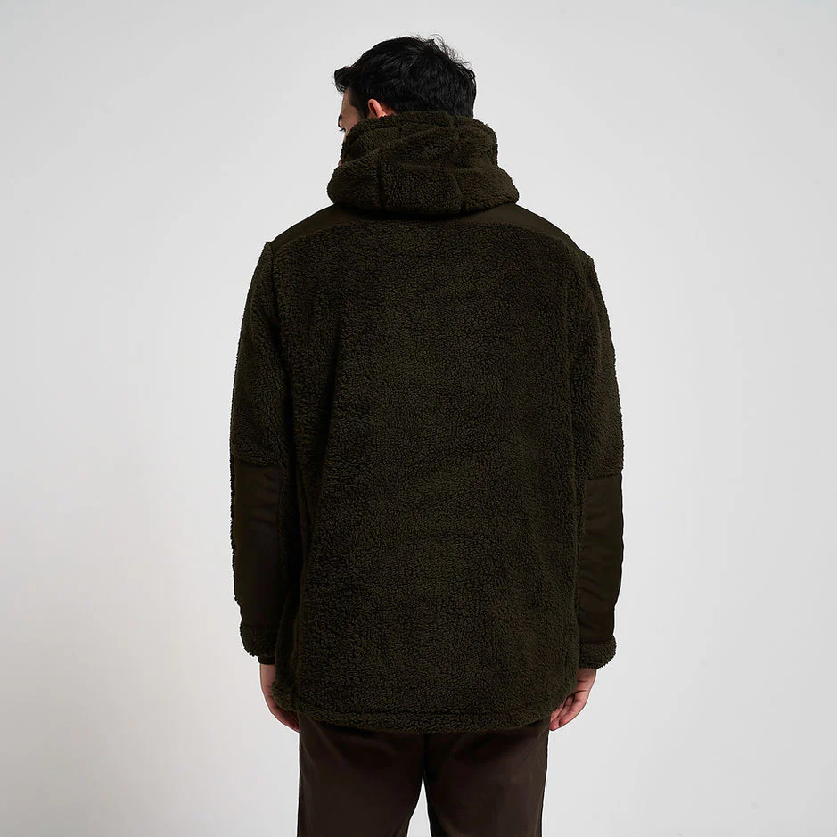 Jack Pyke Sherpa Fleece Hoodie Gen 2 - Dark Olive - Image 4