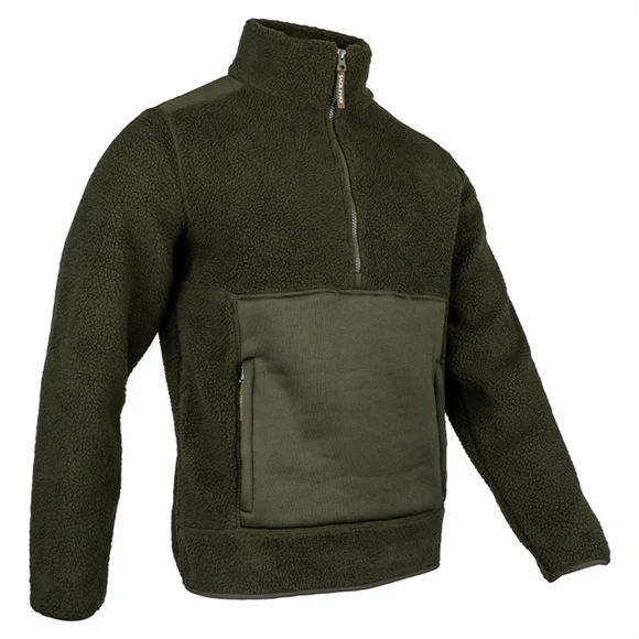 Jack Pyke Sherpa Pullover - Dark Olive - Image 3