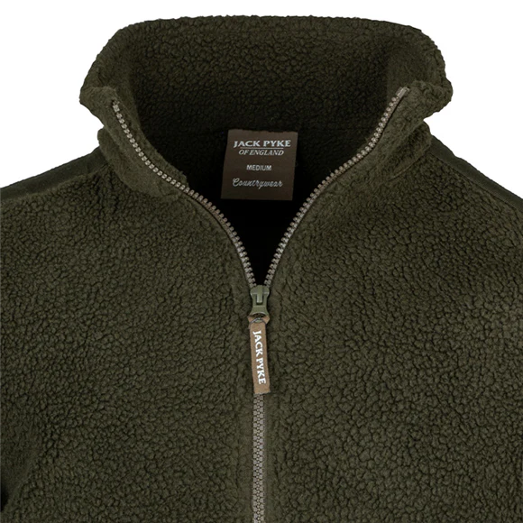Jack Pyke Sherpa Pullover - Dark Olive - Image 5