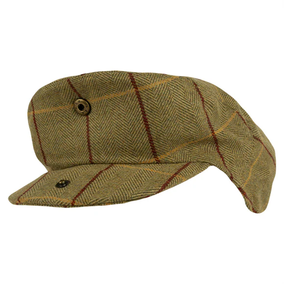 Jack Pyke Wool Blend Flat Cap - Tweed - Image 2