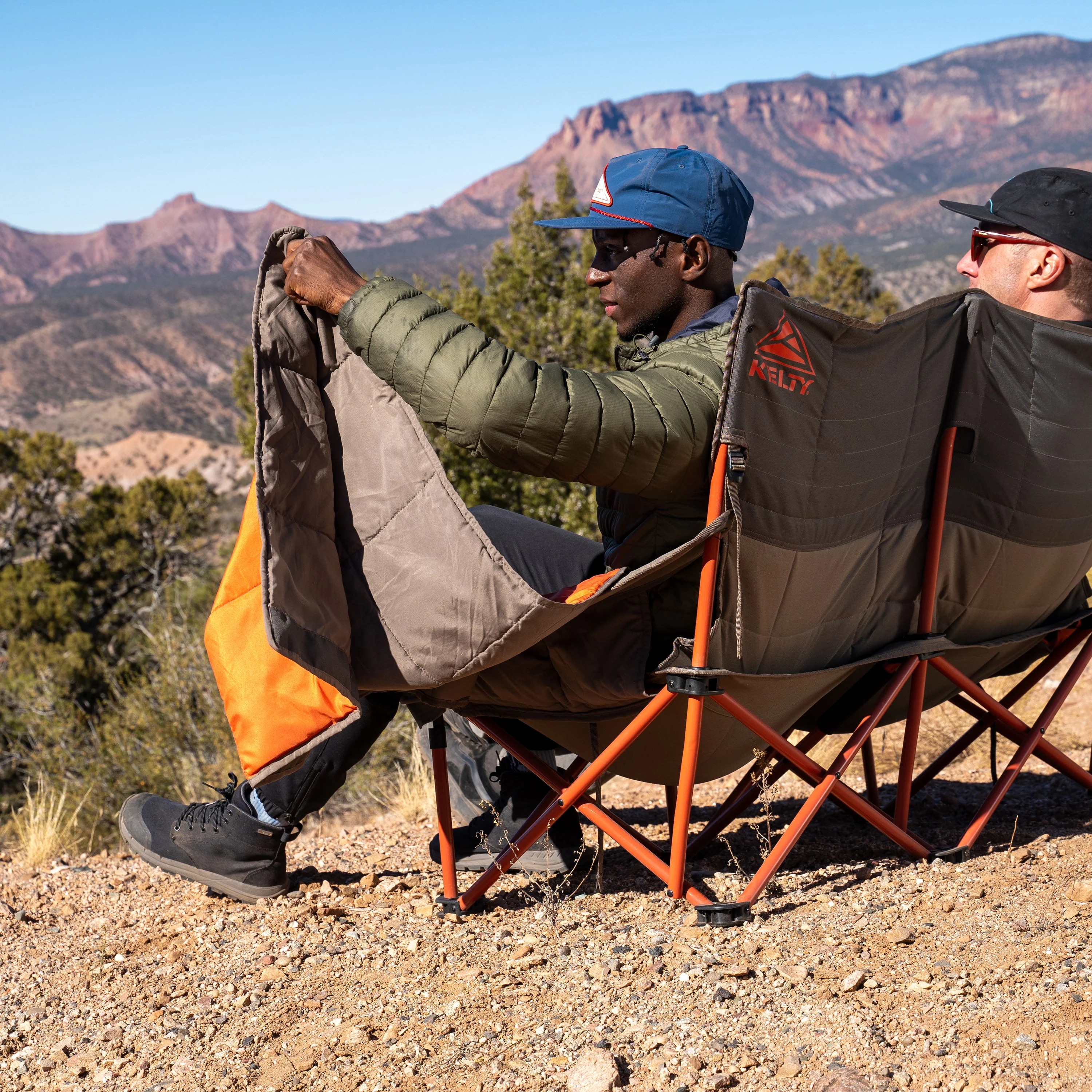 Kelty Low-Loveseat Double Camping Chair - Nest Bungee Cord/Beluga - Image 13