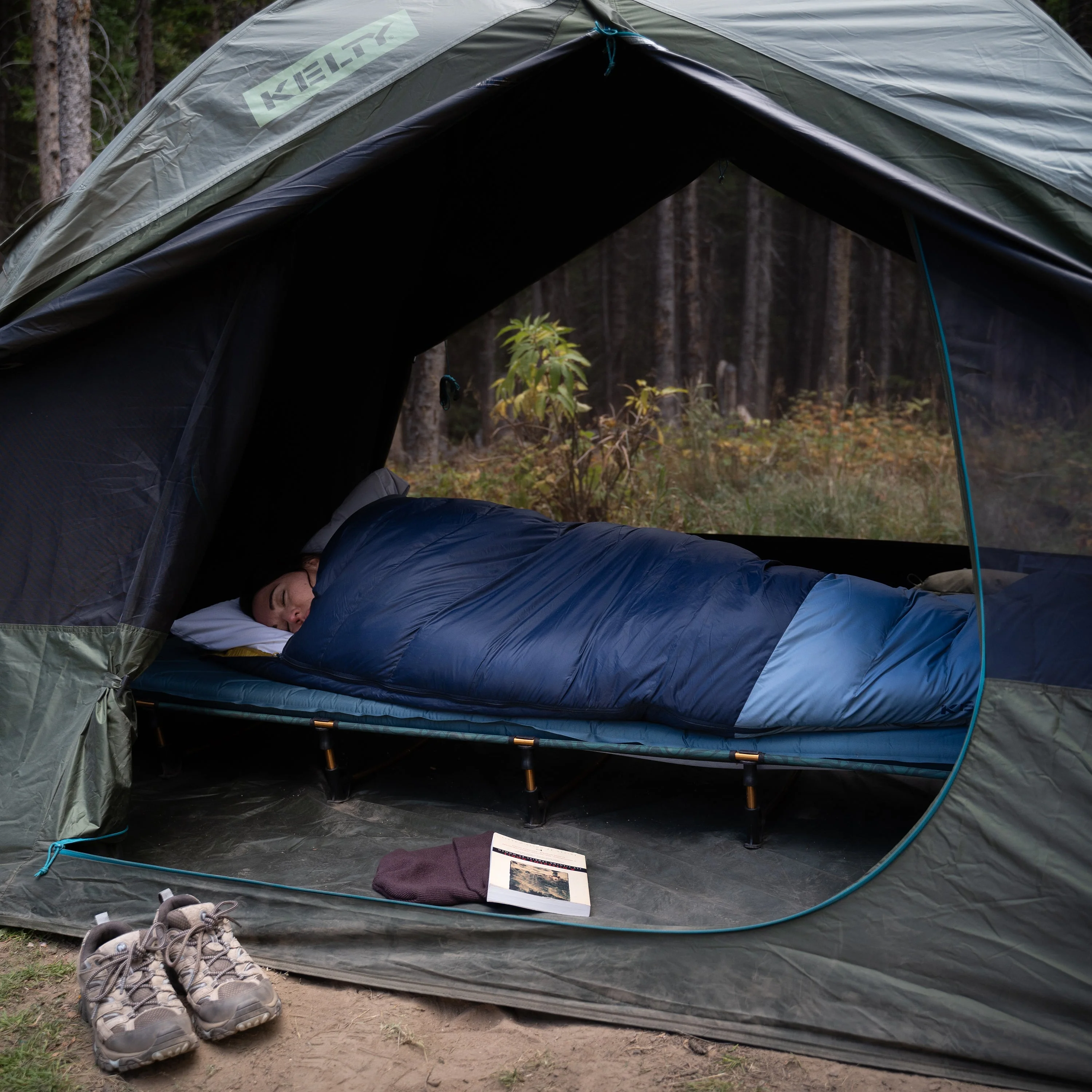 Kelty Lowdown Camp Cot Bed - Fern - Image 10