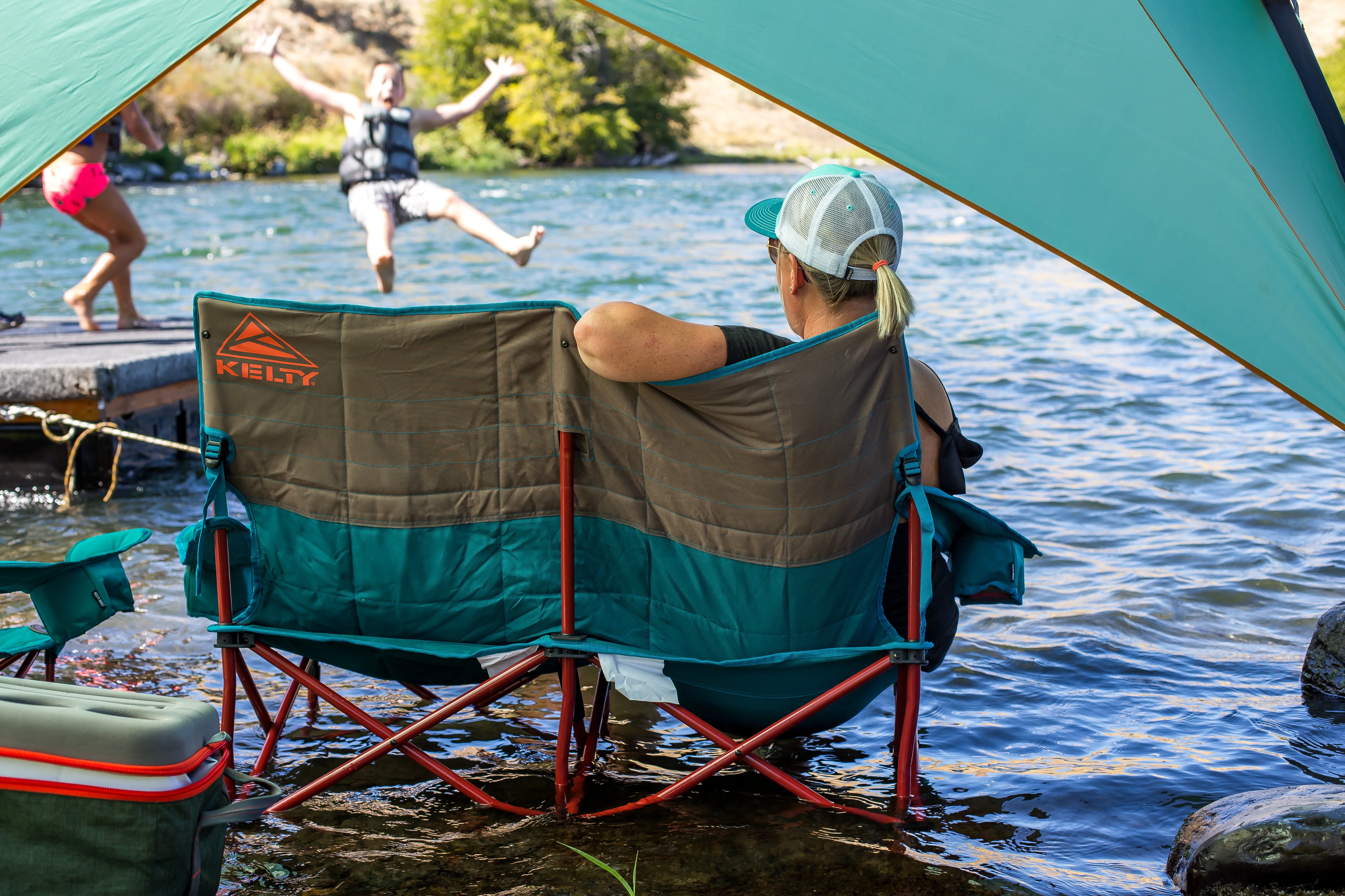 Kelty Sunshade with Side Wall Tent - Fallen Rock/Hydro - Image 6