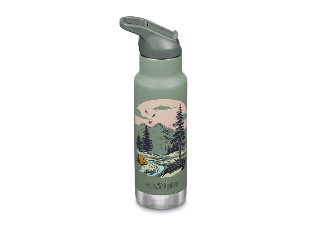 Klean Kanteen 355ml Classic Kid's Insulated Water Bottle with Flip Seal Sport Cap - Image 6