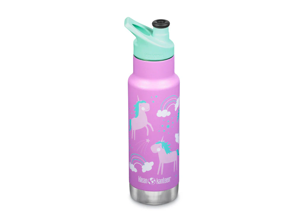 Klean Kanteen 355ml Classic Kid's Insulated Water Bottle with Sport Cap - Image 2