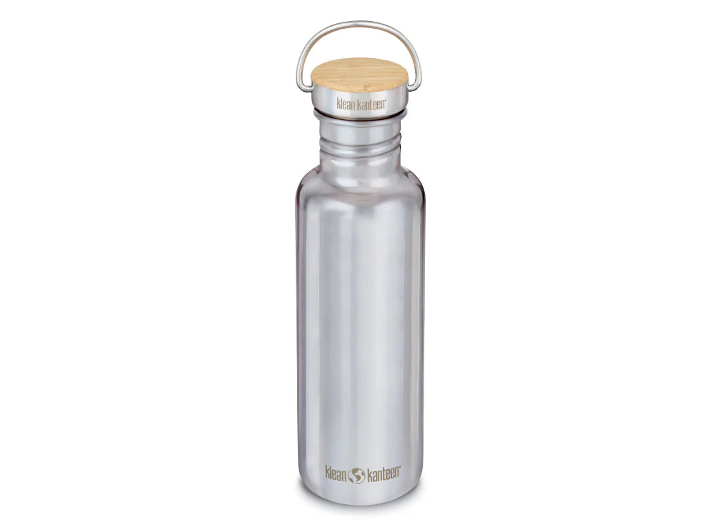 Klean Kanteen 800ml Reflect Water Bottle with Bamboo Cap - Image 2