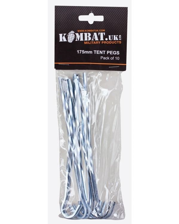 Kombat UK 175mm Steel Tent Pegs - 10pk - Image 3
