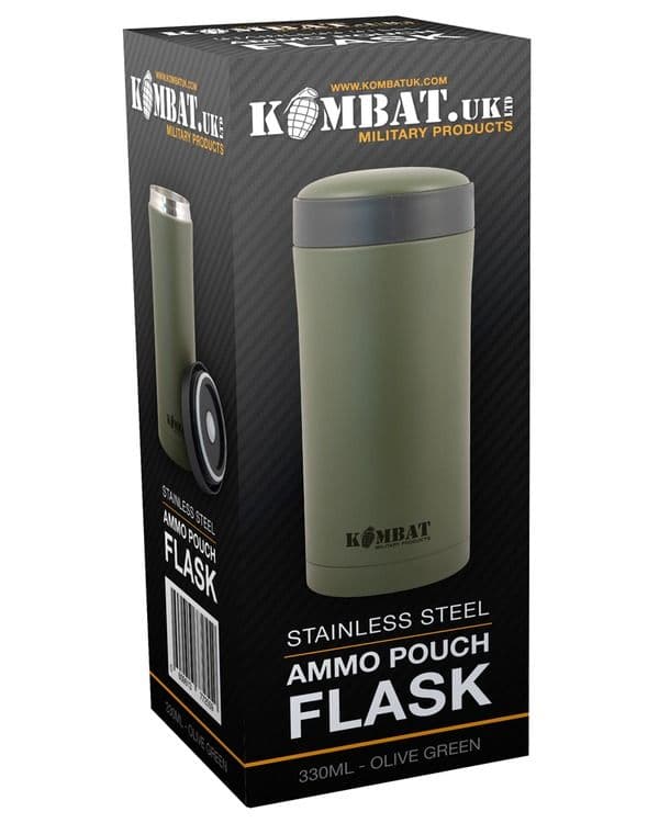 Kombat UK Ammo Pouch Flask - Olive Green - Image 2