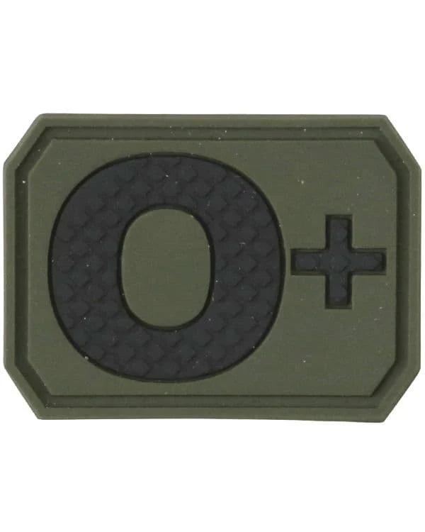 Kombat UK Blood Group Patch - O Positive