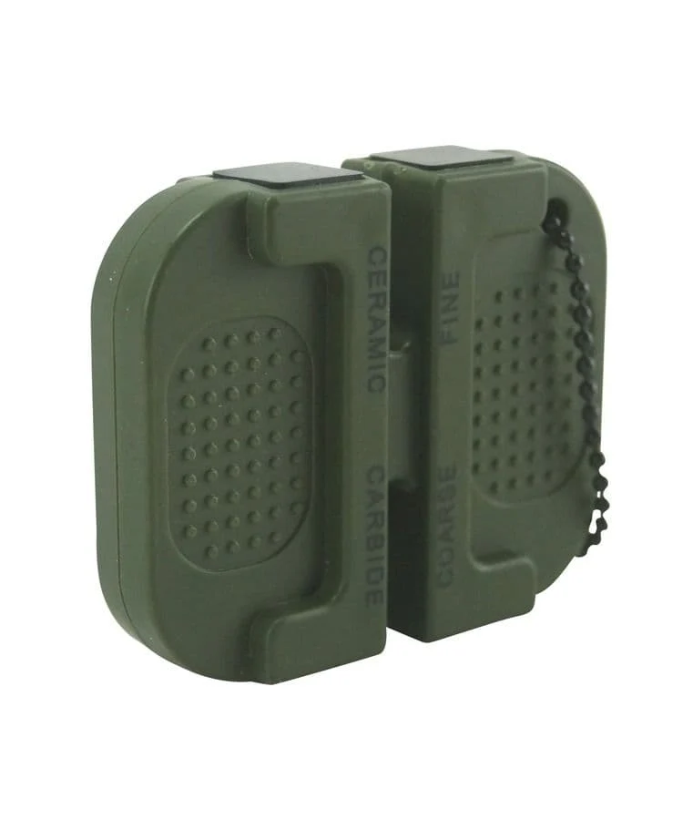Kombat UK Deluxe Precision Knife Sharpener - Olive Green - Image 2