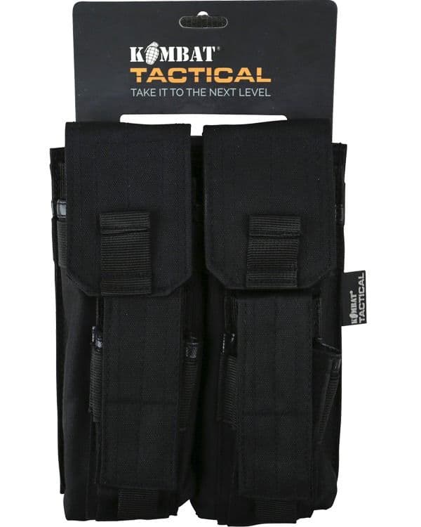 Kombat UK Double Mag Pouch with Pistol Mag - Black - Image 3