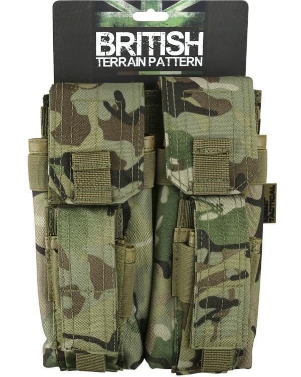 Kombat UK Double Mag Pouch with Pistol Mag - BTP - Image 3