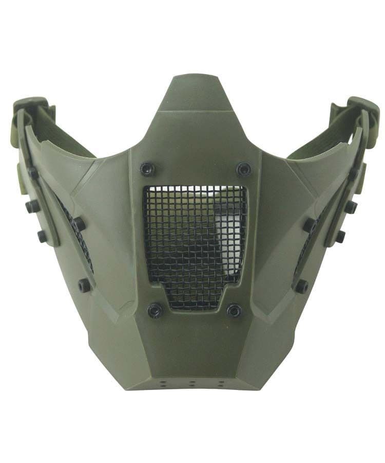 Kombat UK Iron Warrior Tactical Face Mask - Olive - Image 2