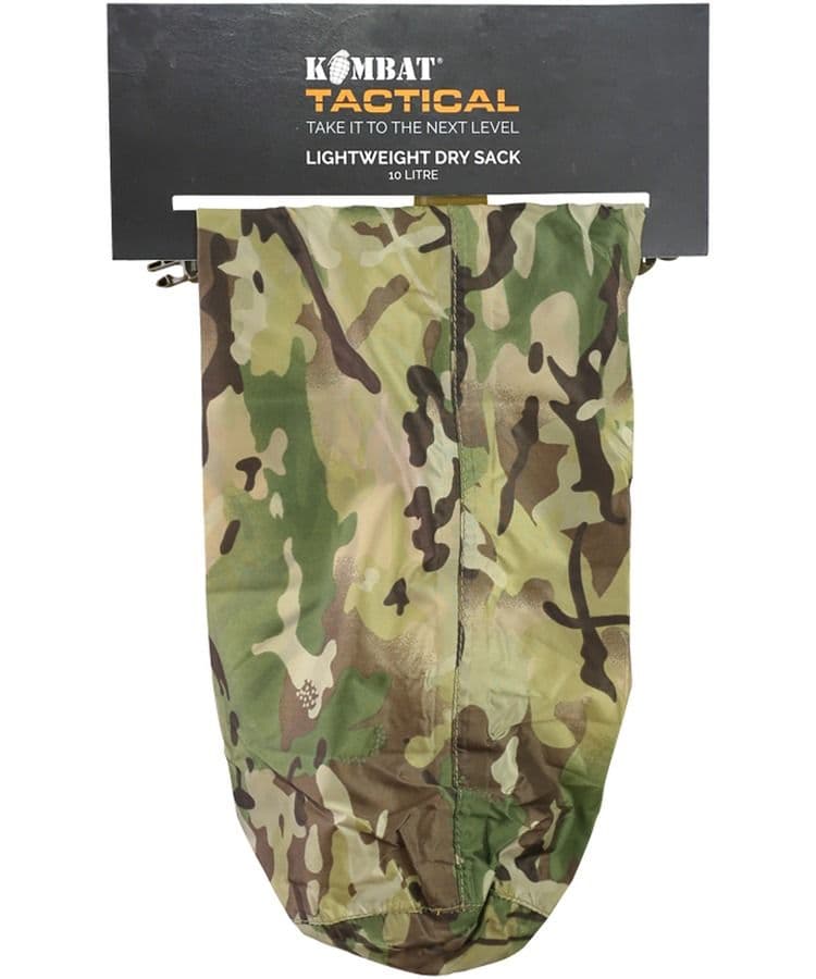 Kombat UK Lightweight Btp Camouflage Dry Sack - 3 Litre - Waterproof Storage Bag - Image 2