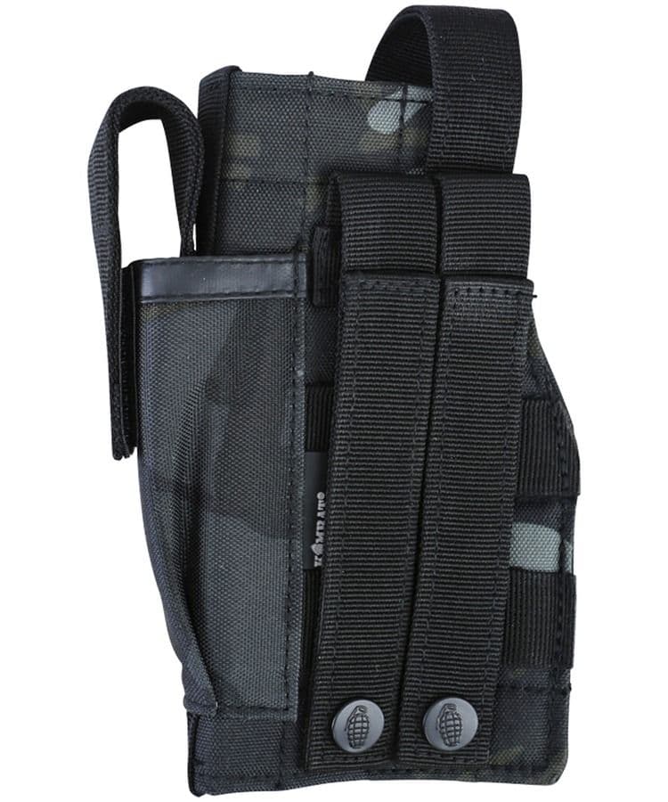 Kombat UK Molle Gun Holster with Mag Pouch - Black BTP - Image 3