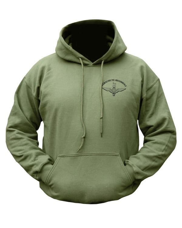 Kombat UK Parachute Regiment Graphic Crew Sweatshirt in Olive Green - Image 2