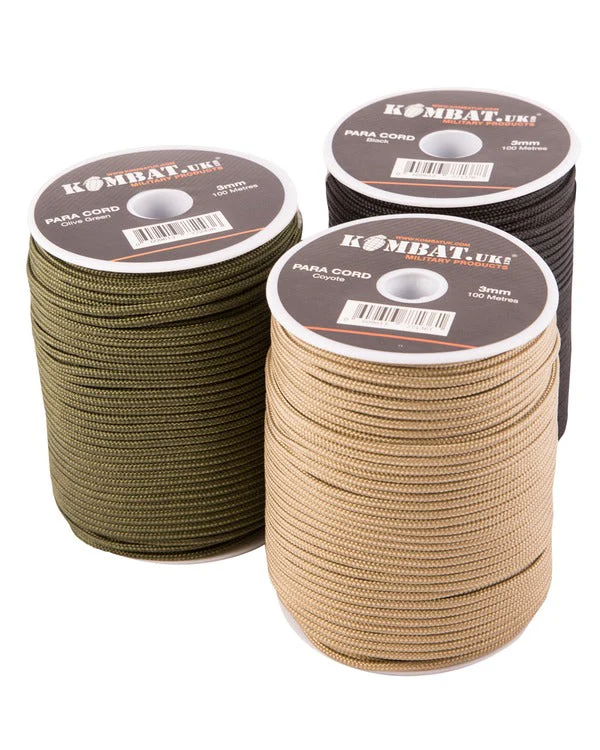 Kombat UK Paracord - 100m Reel - Coyote - Image 2