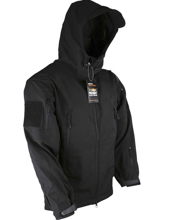 Kombat UK Patriot Tactical Soft Shell Jacket in Black - Image 4