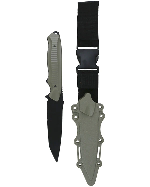 Kombat UK Airsoft Tanto Fixed Blade Plastic Dummy Knife - Coyote - Image 3