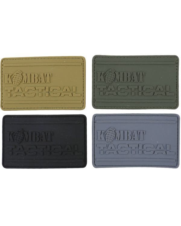 Kombat UK PVC Tactical Patch - Gunmetal Grey - Image 2