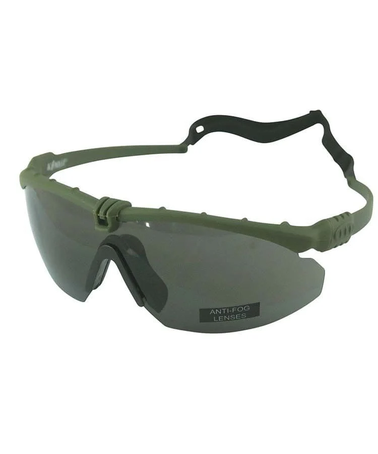 Kombat UK Ranger Glasses with Smoke Lenses - Olive Frame