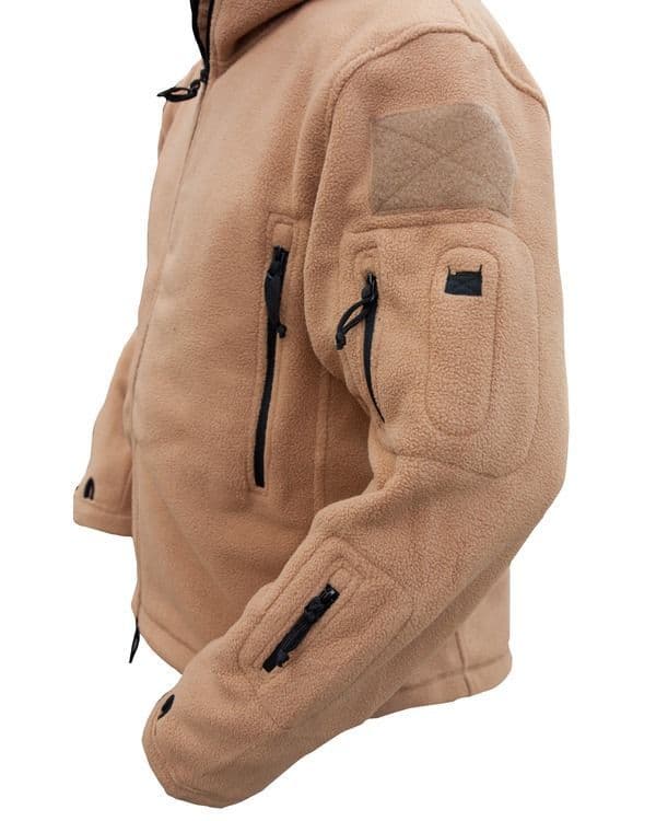 Kombat UK Recon Fleece Hoodie in Coyote - Image 4