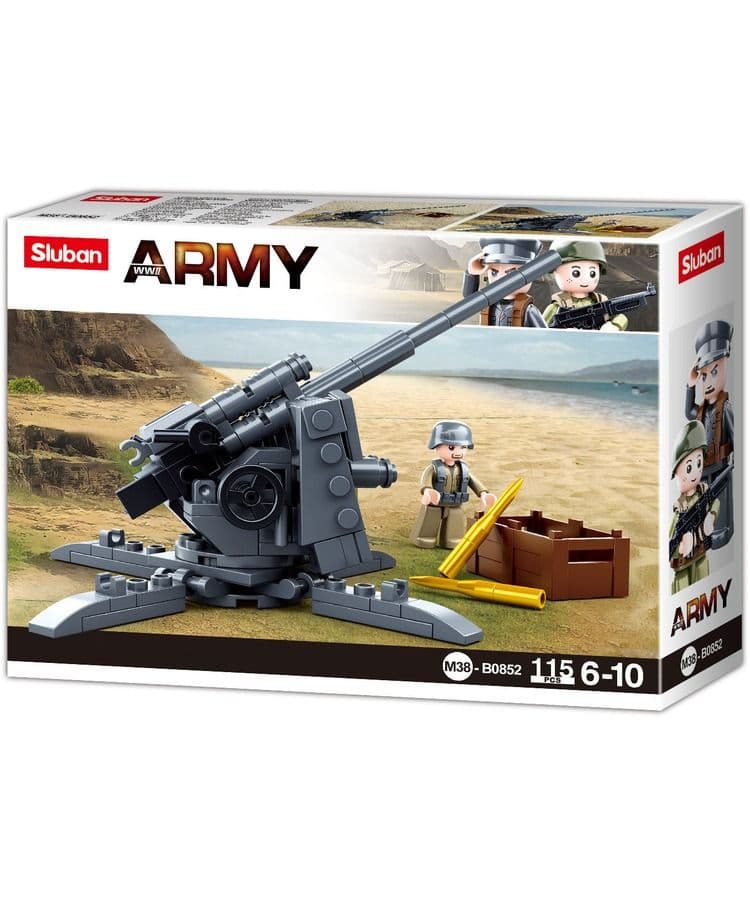 Kombat UK Sluban Anti-Aircraft Gun Building Kit - B0852 - Image 2