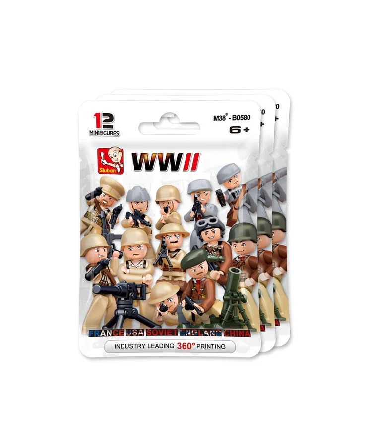Kombat UK Sluban B0580 - WWII Mini Figures - box of 60 - Image 2