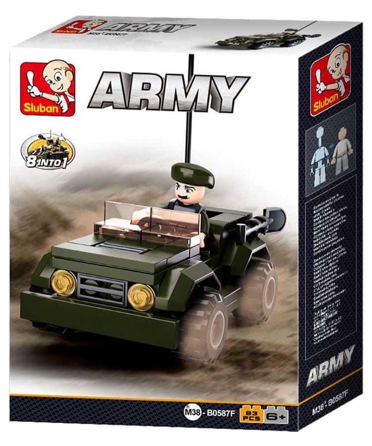 Kombat UK Sluban Jeep Building Block Set - B0587F - Image 2